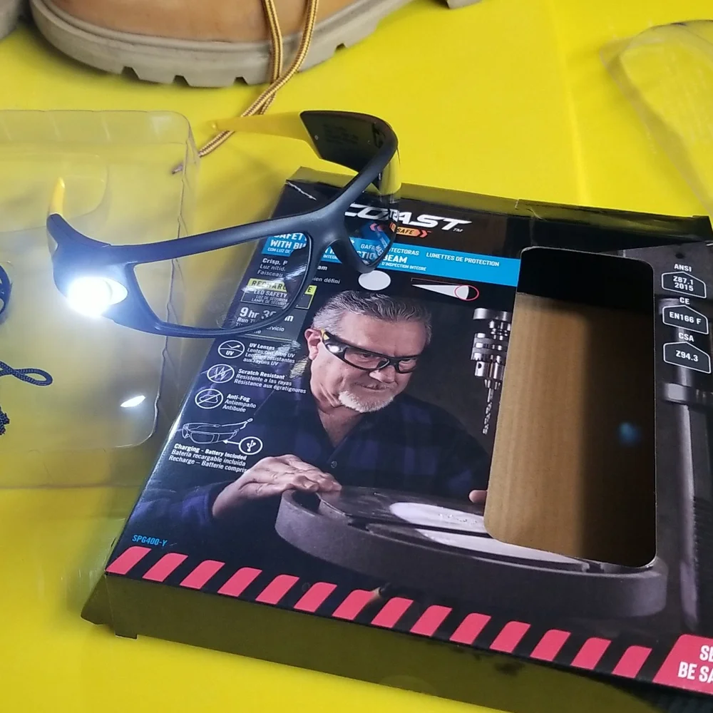 Safety Glass with inspection light